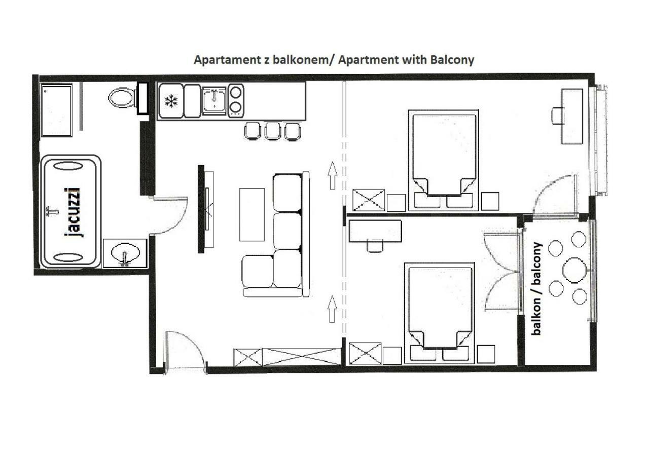 Jacuzzi Apartments Краков Экстерьер фото